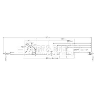 Flexible de frein BORG & BECK BBH8921