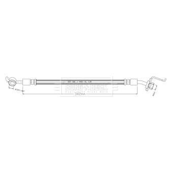 Flexible de frein BORG & BECK [BBH8930]
