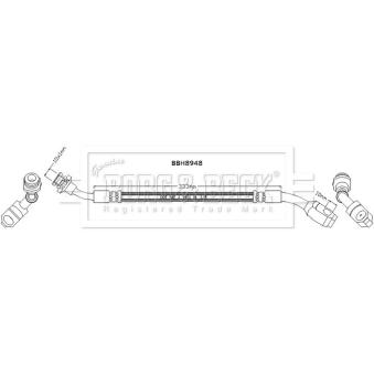 Flexible de frein BORG & BECK OEM 46211EK400 Flexible de frein BORG & BECK OEM 46211EK400