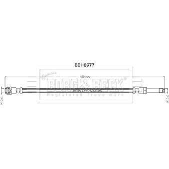 Flexible de frein BORG & BECK [BBH8977]
