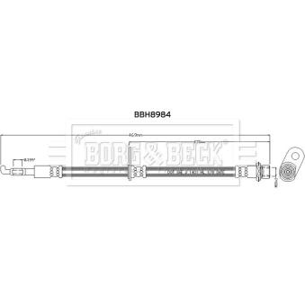 Flexible de frein BORG & BECK [BBH8984]