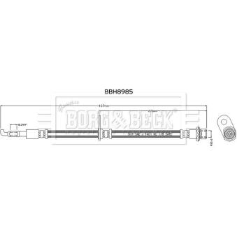 Flexible de frein BORG & BECK [BBH8985]