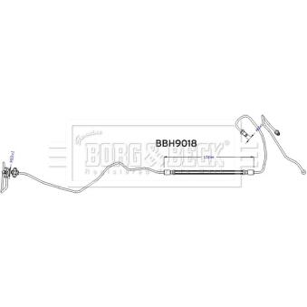 Flexible de frein BORG & BECK [BBH9018]