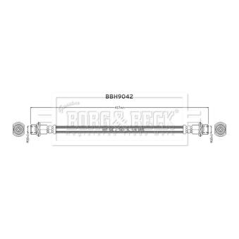 Flexible de frein BORG & BECK [BBH9042]