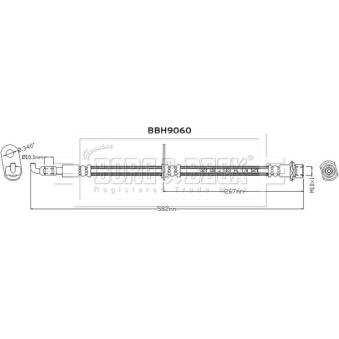 Flexible de frein BORG & BECK [BBH9060]
