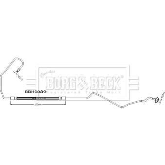 Flexible de frein BORG & BECK [BBH9089]