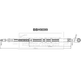 Flexible de frein BORG & BECK [BBH9099]