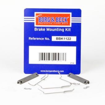 Kit d'accessoires, plaquette de frein à disque BORG & BECK BBK1122