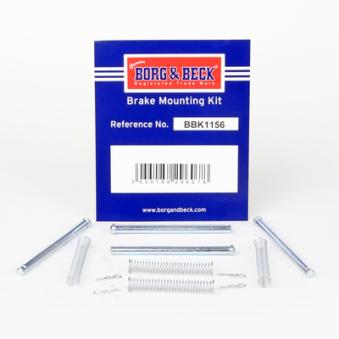 Kit d'accessoires, plaquette de frein à disque BORG & BECK [BBK1156]