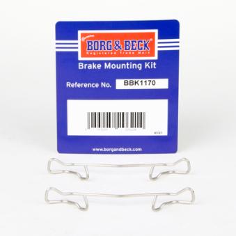 Kit d'accessoires, plaquette de frein à disque BORG & BECK [BBK1170]