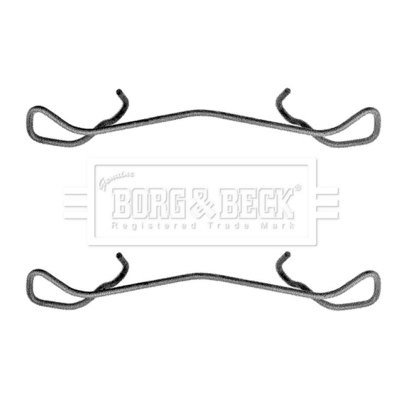 Kit d'accessoires, plaquette de frein à disque BORG & BECK BBK1170 - Visuel 1