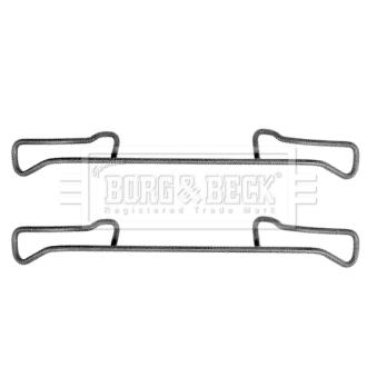 Kit d'accessoires, plaquette de frein à disque BORG & BECK BBK1178