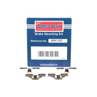 Kit d'accessoires, plaquette de frein à disque BORG & BECK BBK1203