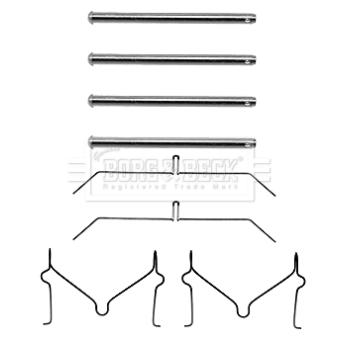 Kit d'accessoires, plaquette de frein à disque BORG & BECK OEM 0441129000 Kit d'accessoires, plaquette de frein à disque BORG & BECK OEM 0441129000