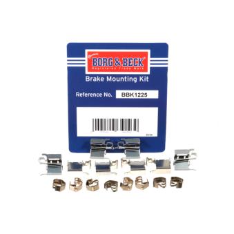 Kit d'accessoires, plaquette de frein à disque BORG & BECK BBK1225