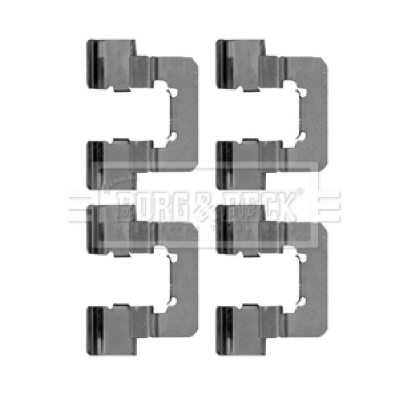 Kit d'accessoires, plaquette de frein à disque BORG & BECK BBK1257 - Visuel 1