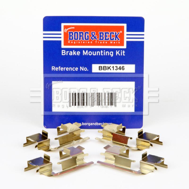 Kit d'accessoires, plaquette de frein à disque BORG & BECK BBK1346 - Visuel 1
