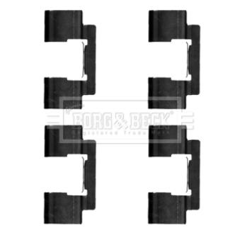 Kit d'accessoires, plaquette de frein à disque BORG & BECK BBK1383