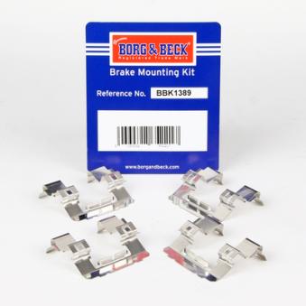 Kit d'accessoires, plaquette de frein à disque BORG & BECK BBK1389