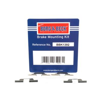 Kit d'accessoires, plaquette de frein à disque BORG & BECK BBK1392