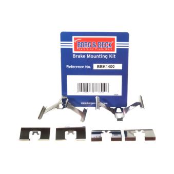 Kit d'accessoires, plaquette de frein à disque BORG & BECK BBK1400