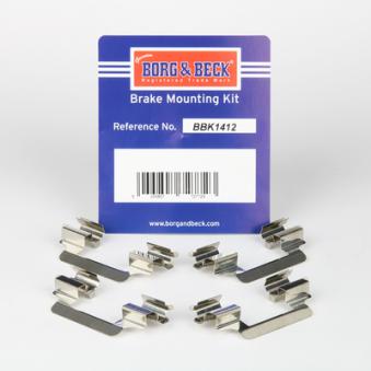 Kit d'accessoires, plaquette de frein à disque BORG & BECK [BBK1412]
