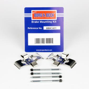 Kit d'accessoires, plaquette de frein à disque BORG & BECK [BBK1431]