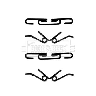Kit d'accessoires, plaquette de frein à disque BORG & BECK OEM 608099000 Kit d'accessoires, plaquette de frein à disque BORG & BECK OEM 608099000