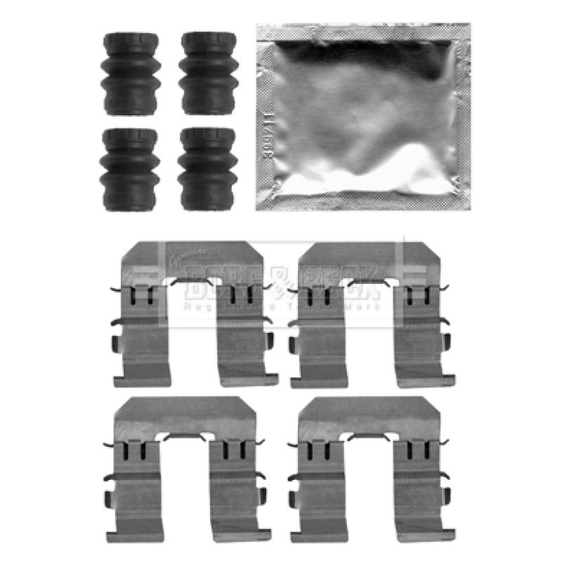 Kit d'accessoires, plaquette de frein à disque BORG & BECK BBK1526 - Visuel 1