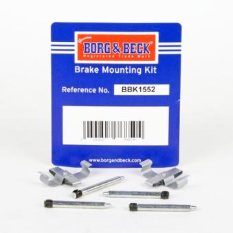 Kit d'accessoires, plaquette de frein à disque BORG & BECK BBK1552