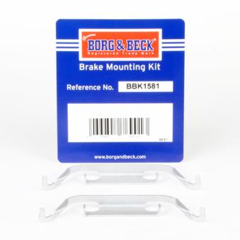 Kit d'accessoires, plaquette de frein à disque BORG & BECK BBK1581