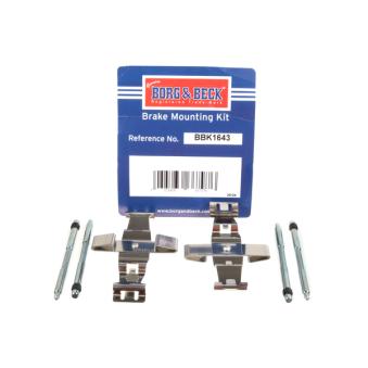Kit d'accessoires, plaquette de frein à disque BORG & BECK BBK1643