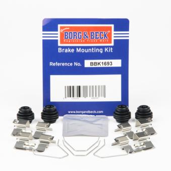 Kit d'accessoires, plaquette de frein à disque BORG & BECK BBK1693