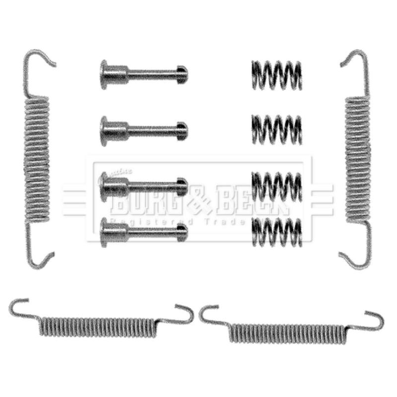 Kit d'accessoires, plaquette de frein à disque BORG & BECK BBK6007 - Visuel 1