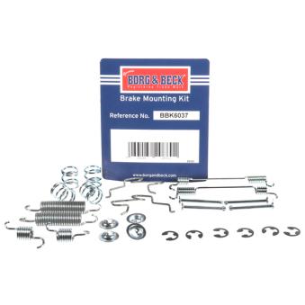 Kit d'accessoires, plaquette de frein à disque BORG & BECK BBK6037