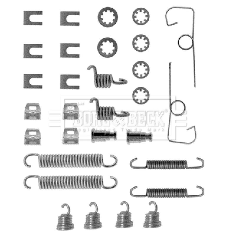 Kit d'accessoires, plaquette de frein à disque BORG & BECK BBK6088 - Visuel 1