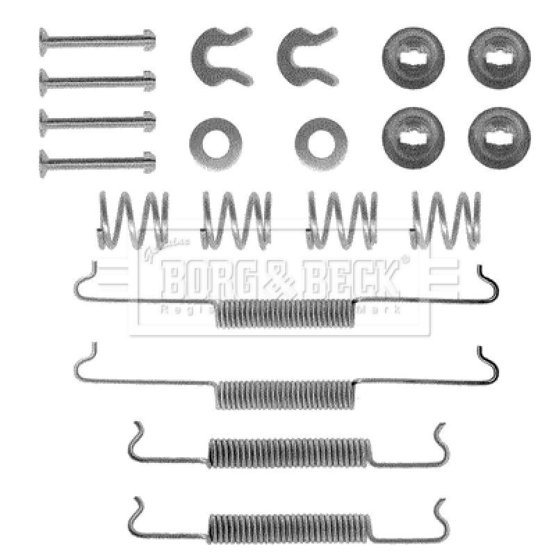 Kit d'accessoires, plaquette de frein à disque BORG & BECK BBK6120 - Visuel 1