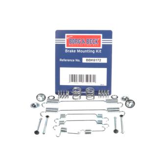 Kit d'accessoires, plaquette de frein à disque BORG & BECK BBK6172