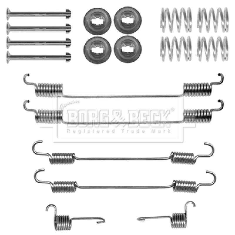 Kit d'accessoires, plaquette de frein à disque BORG & BECK BBK6238 - Visuel 1