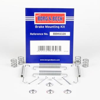 Kit d'accessoires, plaquette de frein à disque BORG & BECK BBK6320