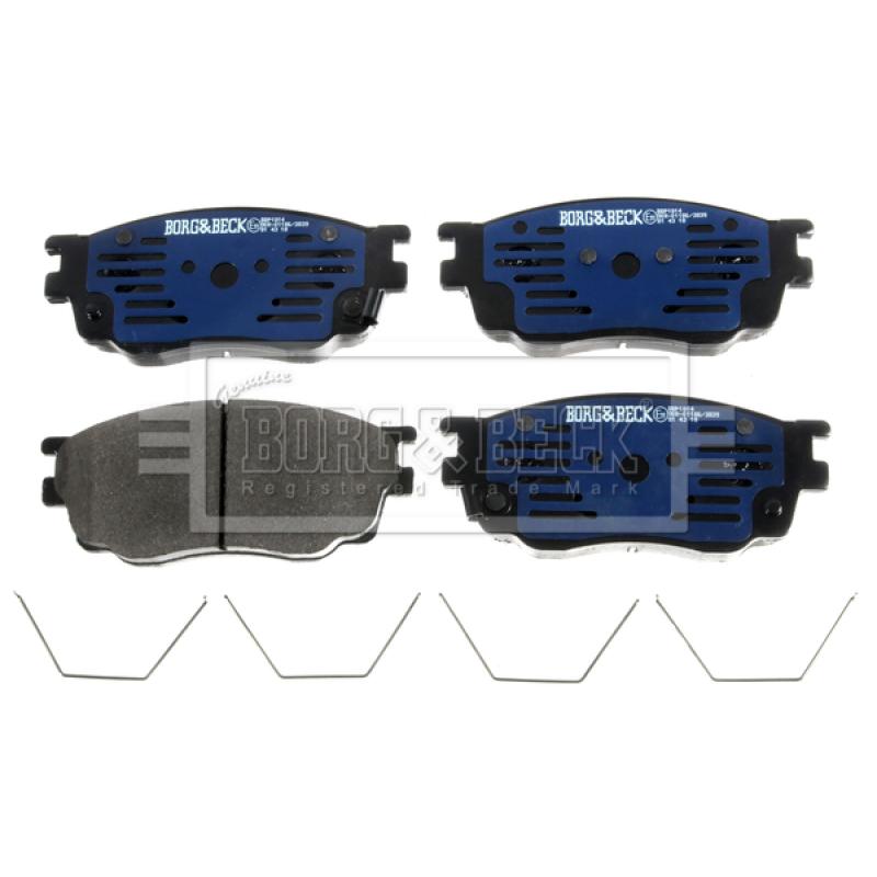 Jeu de 4 plaquettes de frein avant BORG & BECK BBP1814 - Visuel 1