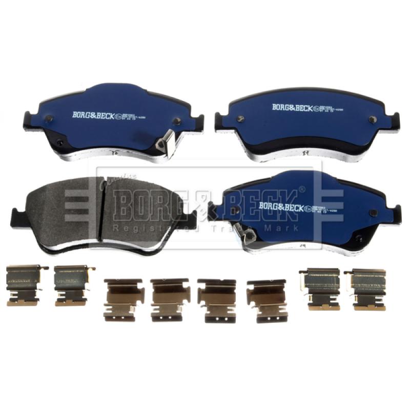 Jeu de 4 plaquettes de frein avant BORG & BECK BBP2083 - Visuel 1