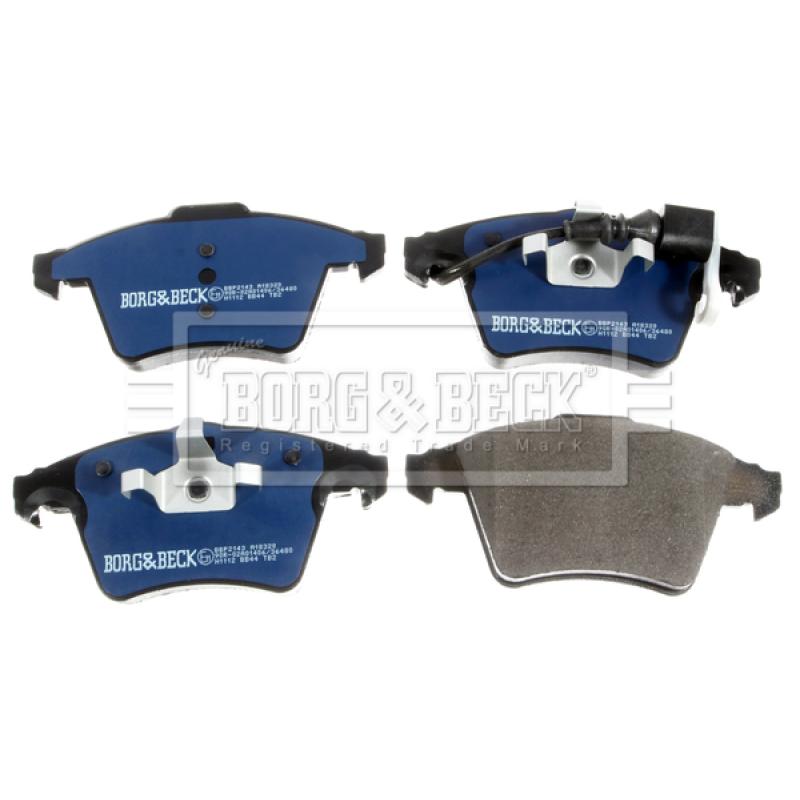 Jeu de 4 plaquettes de frein avant BORG & BECK BBP2143 - Visuel 1