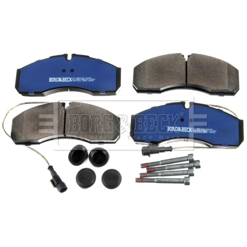 Jeu de 4 plaquettes de frein avant BORG & BECK BBP2490 - Visuel 1