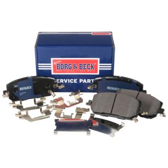 Jeu de 4 plaquettes de frein avant BORG & BECK BBP2938