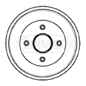 Tambour de frein BORG & BECK OEM 7700820816