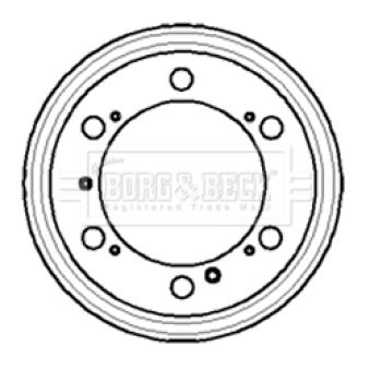 Tambour de frein BORG & BECK BBR7050