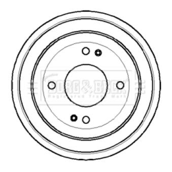 Tambour de frein BORG & BECK OEM 42610SB2000