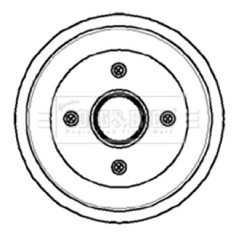 Tambour de frein BORG & BECK OEM 6920711