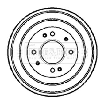 Tambour de frein BORG & BECK BBR7078